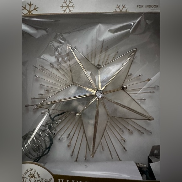 NEW Kurt S. Adler Illuminated Capiz Tree Star - Picture 4 of 10